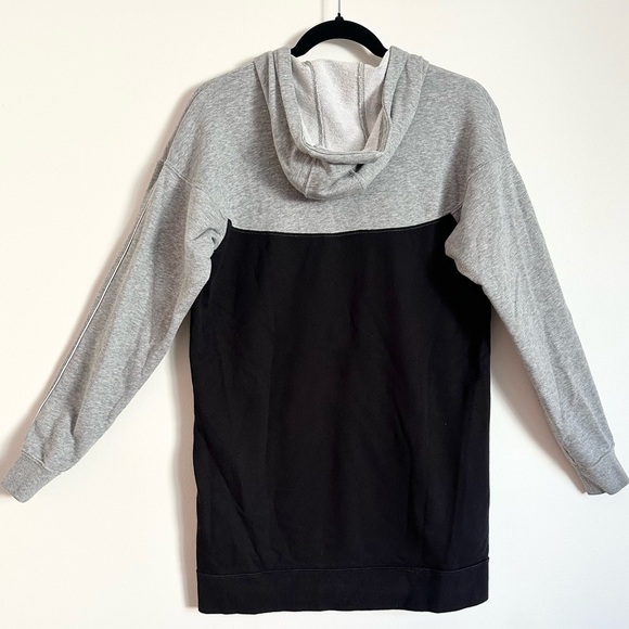 Nike Sportswear Heritage Black Gray Hoodie Dress - Picture 16 of 16